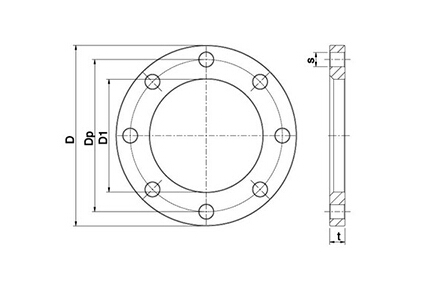 DIN 2533 Carbon Steel Ring Flange, PN16 - Landee Flange